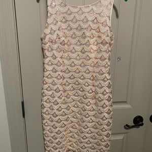 Shimmer pink cocktail dress!! Never worn/does not have the tags.